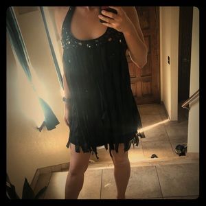 XS Bebe Black Flapper Dress 🖤🔥🔥